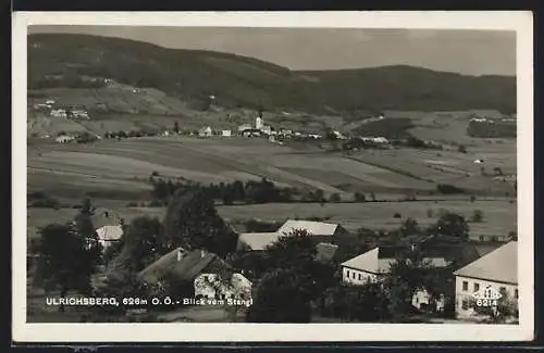 AK Ulrichsberg /O. Ö., Blick vom Stangl auf den Ort