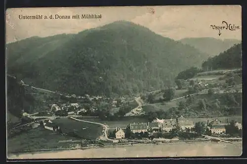 AK St. Martin im Mühlkreis, Untermühl an der Donau mit Mühltal