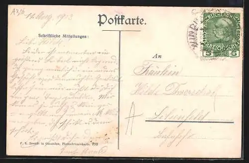 AK Windisch-Garsten, Teilansicht im Winter