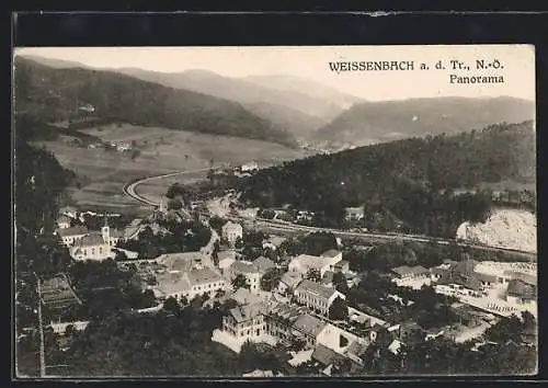 AK Weissenbach a. Triesting, Panorama mit Umland