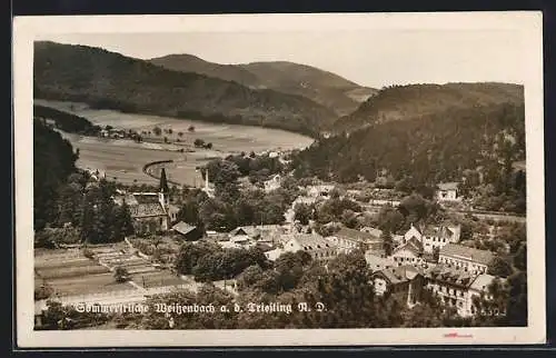 AK Weissenbach a. d. Triesting, Ortsansicht mit Kirche