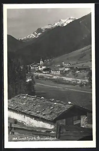 AK Landl /Tirol, Ortsansicht mit Sonnwendjoch