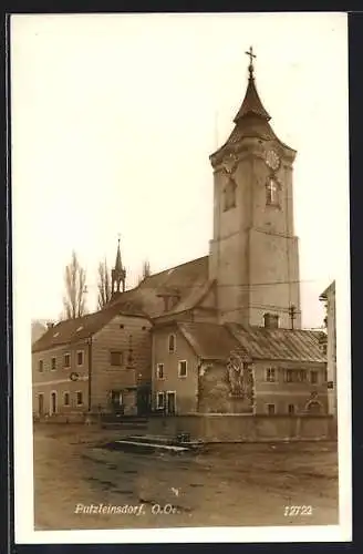 AK Putzleinsdorf /O. Oe., Ansicht der Kirche
