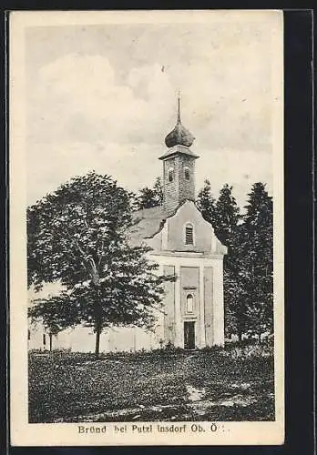 AK Putzleinsdorf /Ob. Ö., Ansicht der Bründl Kirche