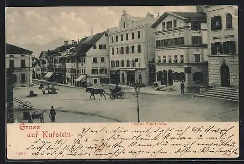 AK Kufstein, Der Obere Stadtplatz