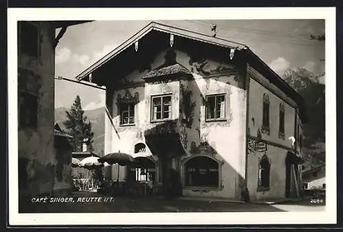 AK Reutte, Café Singer, Aussenansicht