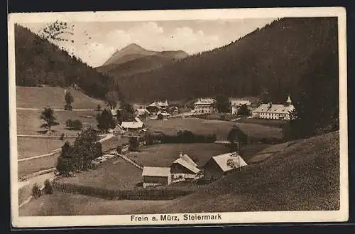 AK Frein a. Mürz, Ortsansicht im Tal