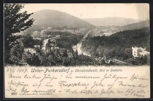 AK Unter-Purkersdorf, Totalansicht