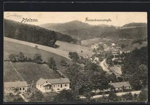 AK Pressbaum, Pfalzau, Ortspartie an der Kaiserbrunnenstrasse