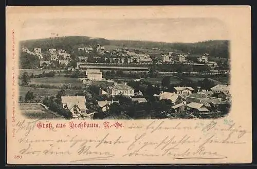 AK Pressbaum /N.-Oe., Teilansicht aus der Vogelschau