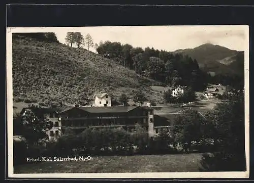 AK Kleinzell /N.-Ö., Erholungs-Kolonie Salzerbad, Schweizerhaus