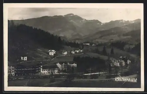 AK Kleinzell, Salzerbad, Teilansicht mit Hotel Schweizerhaus