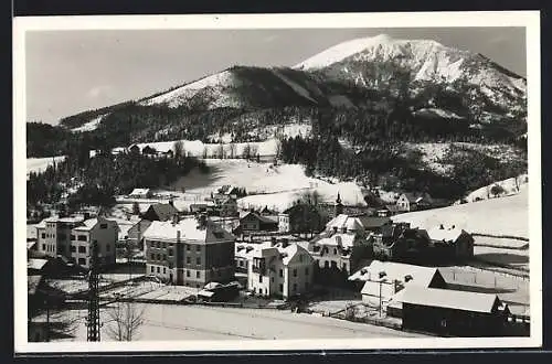 AK Mitterbach, Ortsansicht im Winter