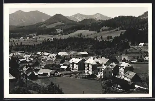 AK Mitterbach, Ortsansicht mit Blick in die Landschaft