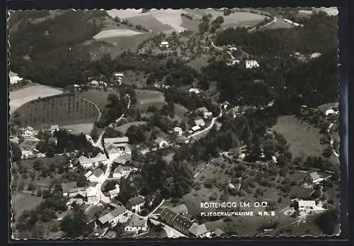 AK St. Gotthard im Mühlkreis, Rottenegg, Fliegeraufnahme von Ort und Umgebung