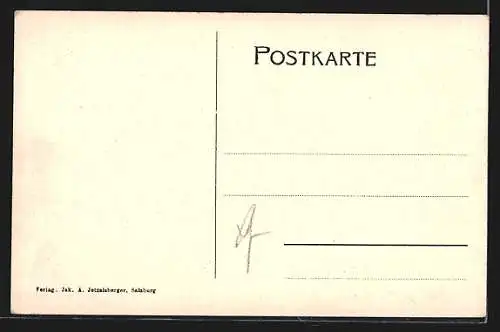 AK Salzburg, Richter-Denkmal mit Umgebung