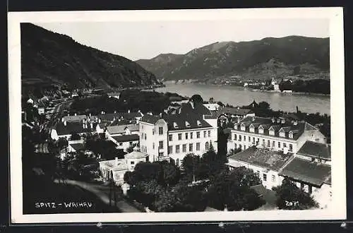 AK Spitz /Wachau, Teilansicht mit Donaublick