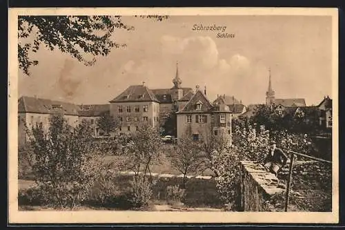 AK Schrozberg, Blick auf das Schloss