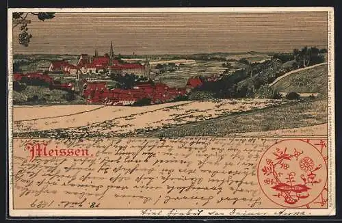 Künstler-AK Meissner & Buch (M&B) Nr.: Meissen / Elbe, Teilansicht