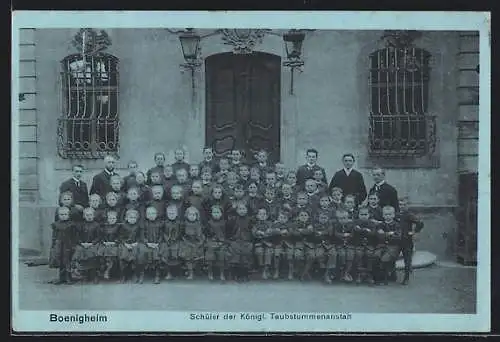 AK Bönnigheim, Schüler der Kgl. Taubstummenanstalt