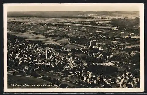 AK Güglingen i. Zabergäu, Fliegeraufnahme des Ortes