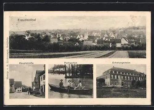 AK Freudenthal / Württ., Erholungsheim, Hauptstrasse, Ortsansicht