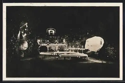 AK Kochendorf, Steinsalzwerk, Schacht König Wilhelm II., Festsaal, Innenansicht