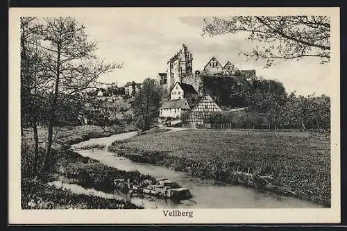 AK Vellberg, Blick zum Schloss