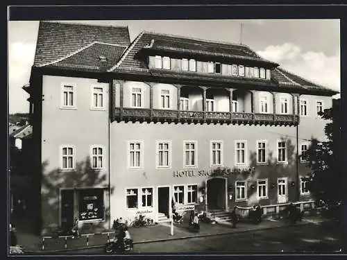 AK Meiningen / Thür., HO-Hotel Sächsischer Hof