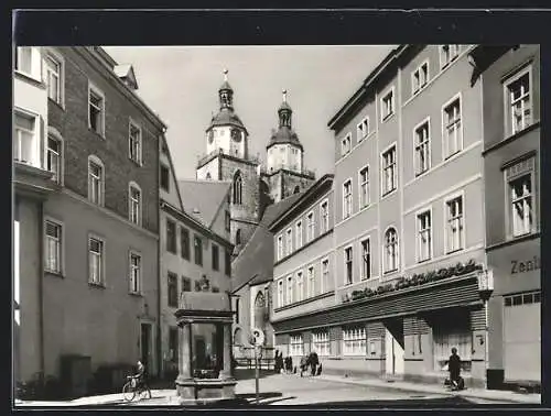 AK Wittenberg / Elbe, Am Holzmarkt