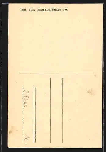 AK Sulzfeld / Main, Rathaus mit Mariensäule