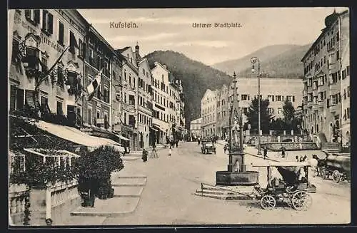 AK Kufstein, Unterer Stadtplatz