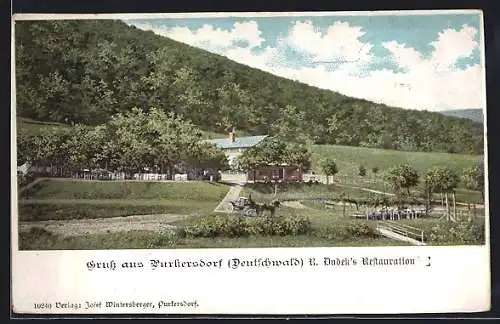 AK Purkersdorf /Deutschwald, R. Dudeks Restaurant