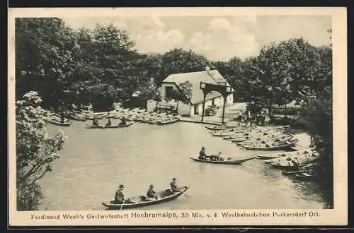 AK Purkersdorf Ort, Ferdinand Wech`s Gasthaus Hochramalpe