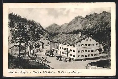 AK Niederndorf bei Kufstein, Sebi, Gasthof von Mathias Praschberger