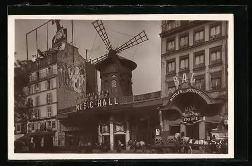 AK Paris, Le Moulin Rouge, Music Hall, Bal du Moulin Rouge