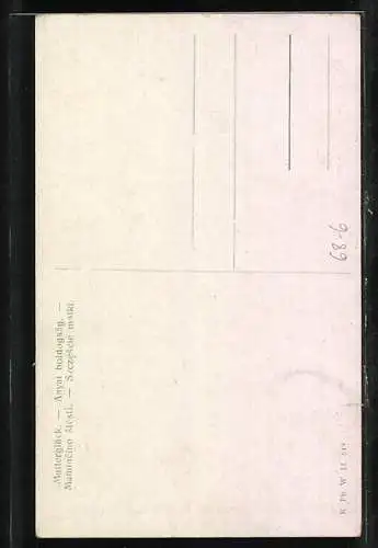 AK Frau mit ihrem Kind auf dem Arm, Mutterglück