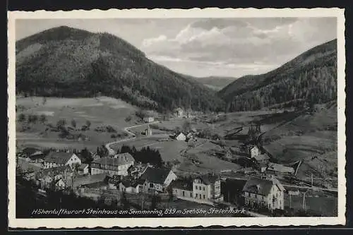 AK Steinhaus am Semmering, Gesamtansicht vom Berg aus