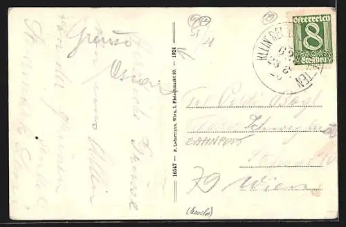 AK Gams bei Hieflau, Ortsansicht mit der Kirche