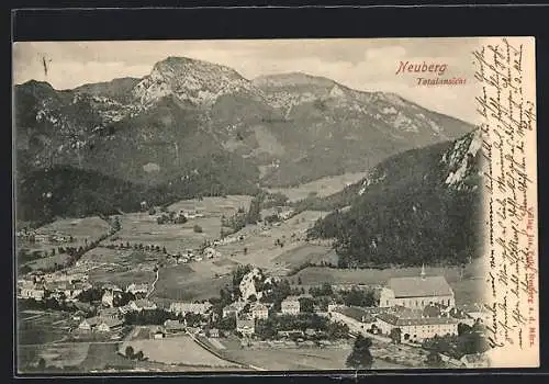 AK Neuberg /Steiermark, Totalansicht aus der Vogelschau