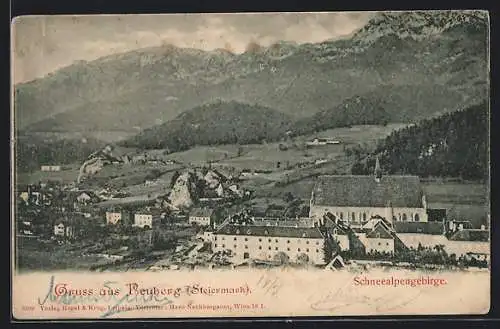 AK Neuberg /Steiermark, Ortsansicht im Schneealpengebirge