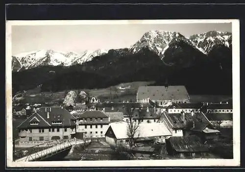 AK Neuberg a. d. Mürz, Teilansicht mit der Kirche