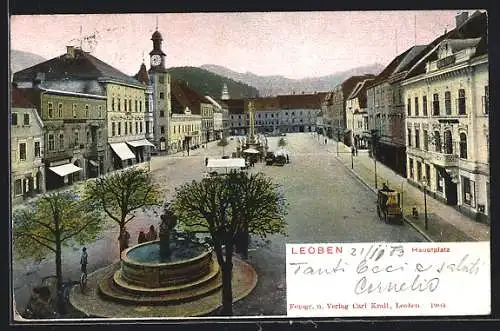 AK Leoben, Blick auf den Hauptplatz