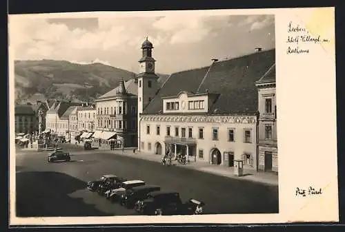AK Leoben, platz mit Rathaus