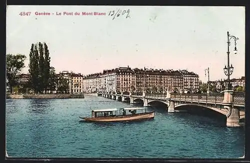 AK Genève, Le Pont du Mont Blanc