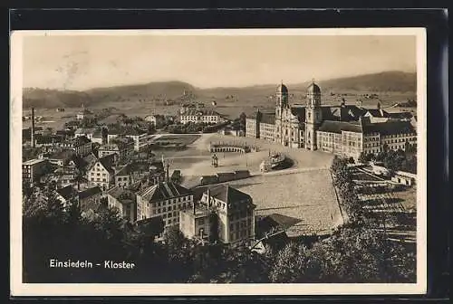 AK Einsiedeln, Ansicht vom Kloster