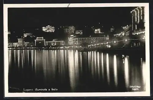 AK Lugano, Lugano illuminata a festa