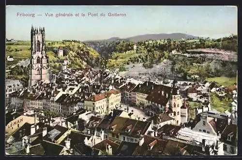 AK Fribourg, Vue générale et le Pont du Gotteron
