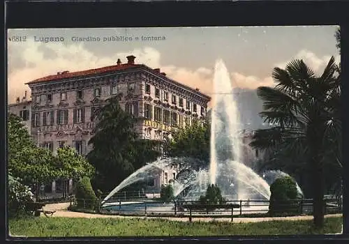 AK Lugano, Giardino pubblico e fontana