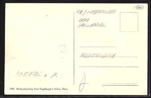 AK Maria-Rickenbach, Ortspartie an der Kirche, Betruf